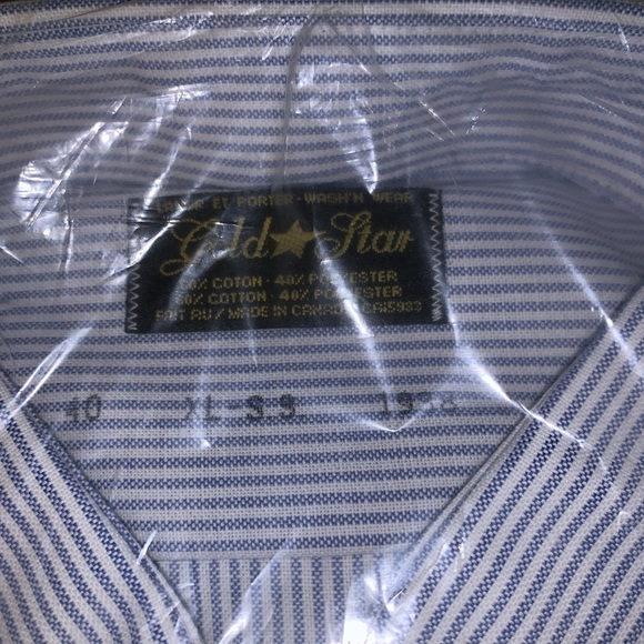 NWT Gold Star Short Sleeve Button Down Size XL - Picture 2 of 3